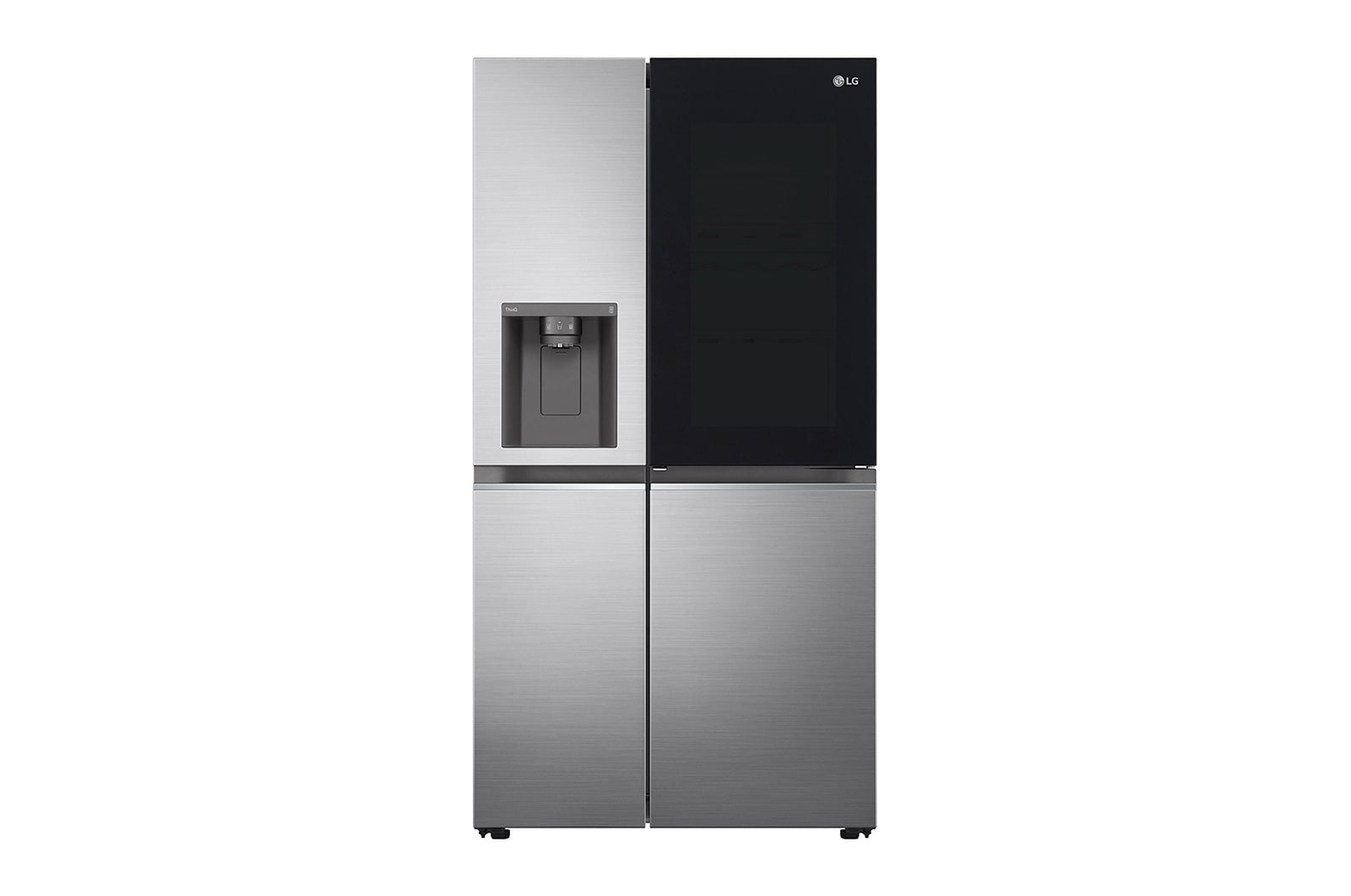 LG 635L InstaView™ American Style Fridge Freezer Shiny Steel Total No Frost, GSXV80PZLE