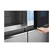 LG 635L InstaView™ American Style Fridge Freezer Shiny Steel Total No Frost, GSXV80PZLE