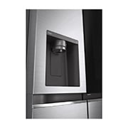 LG 635L InstaView™ American Style Fridge Freezer Shiny Steel Total No Frost, GSXV80PZLE