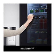 LG InstaView Door-in-Door | GSXV90BSAE | American Style Fridge Freezer | 635L | WiFi connected | Stainless Steel, GSXV90BSAE