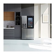 LG InstaView Door-in-Door | GSXV90BSAE | American Style Fridge Freezer | 635L | WiFi connected | Stainless Steel, GSXV90BSAE