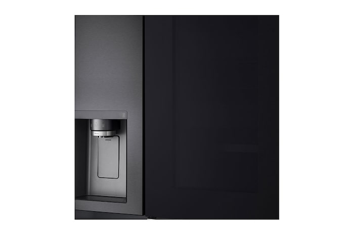 LG 635L InstaView™ American Style Fridge Freezer Total No Frost, Matte Black, GSXV90MCAE