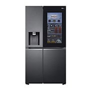 Front view of 635L American Style Fridge Freezer Matte Black - GSXV90MCAE