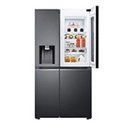 LG InstaView Door-in-Door | GSXV90MCAE | American Style Fridge Freezer | 635L | WiFi connected | Matte Black, GSXV90MCAE