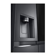 LG 635L InstaView™ American Style Fridge Freezer Matte Black Total No Frost, GSXV90MCDE