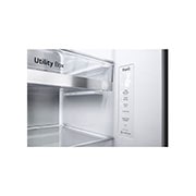 LG 635L InstaView™ American Style Fridge Freezer Matte Black Total No Frost, GSXV90MCDE