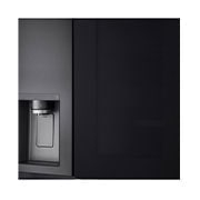 LG 635L InstaView™ American Style Fridge Freezer Matte Black Total No Frost, GSXV90MCDE
