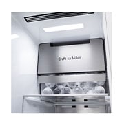 LG 635L InstaView™ American Style Fridge Freezer Matte Black Total No Frost, GSXV90MCDE