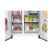 LG InstaView Door-in-Door | American Style Fridge Freezer | 635L | WiFi Connected | Stainless Steel, GSXV91BSAE