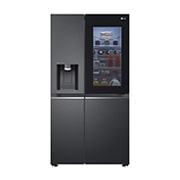 LG InstaView Door-in-Door | GSXV91MCAE | American Style Fridge Freezer | 635L | WiFi Connected | Matte Black, GSXV91MCAE