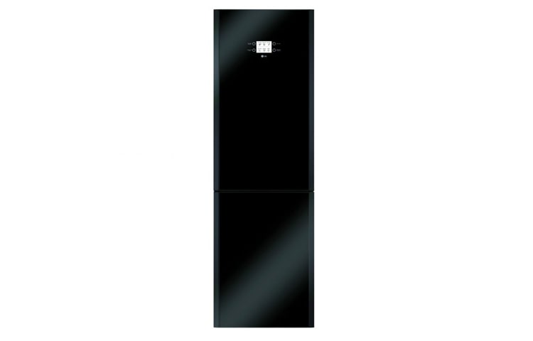 Front view of Stylish Black Fridge Freezer GB5533BMTW