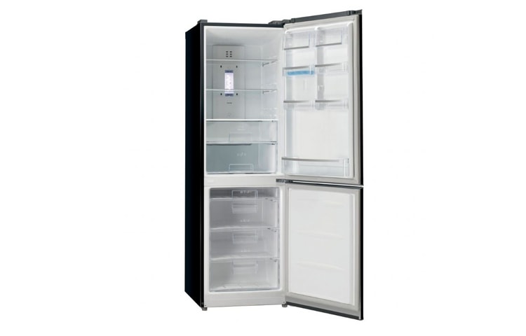 LG Stylish Black Fridge Freezer, GB5533BMTW