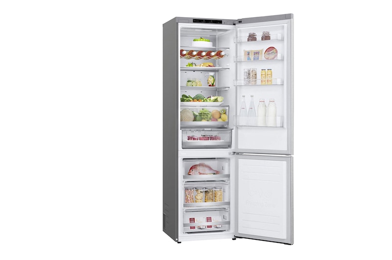 Side view door open with food