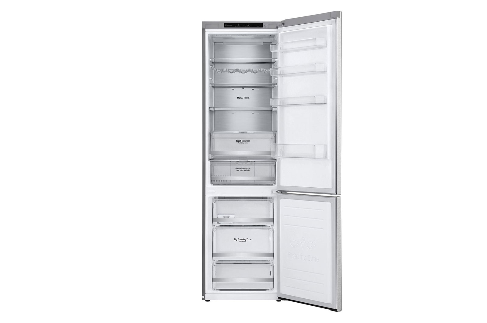 front view door open without food