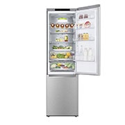 front view top door open with food