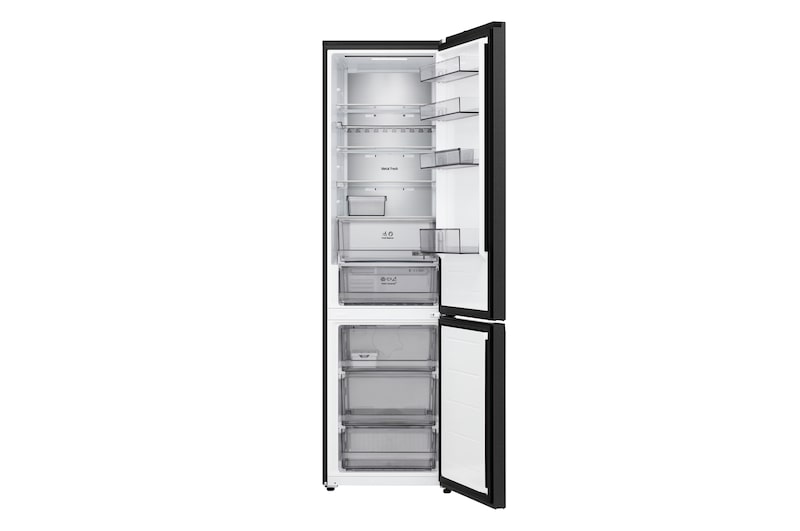LG bottom freezer (GBBS726CEV) back view showing rear panel