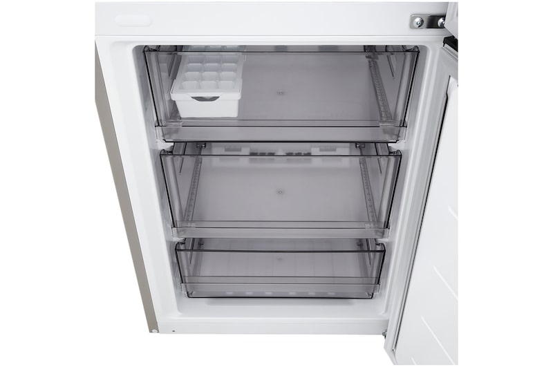 LG bottom freezer (GBBS524CPY) back view showing rear panel