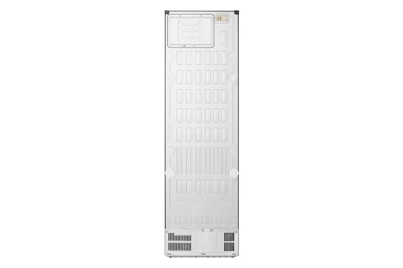 LG bottom freezer  back view showing rear panel