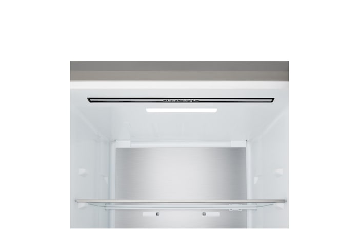 LG fridge freezer front view showing DoorCooling+™ vent