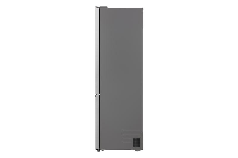 LG bottom freezer back view showing rear panel