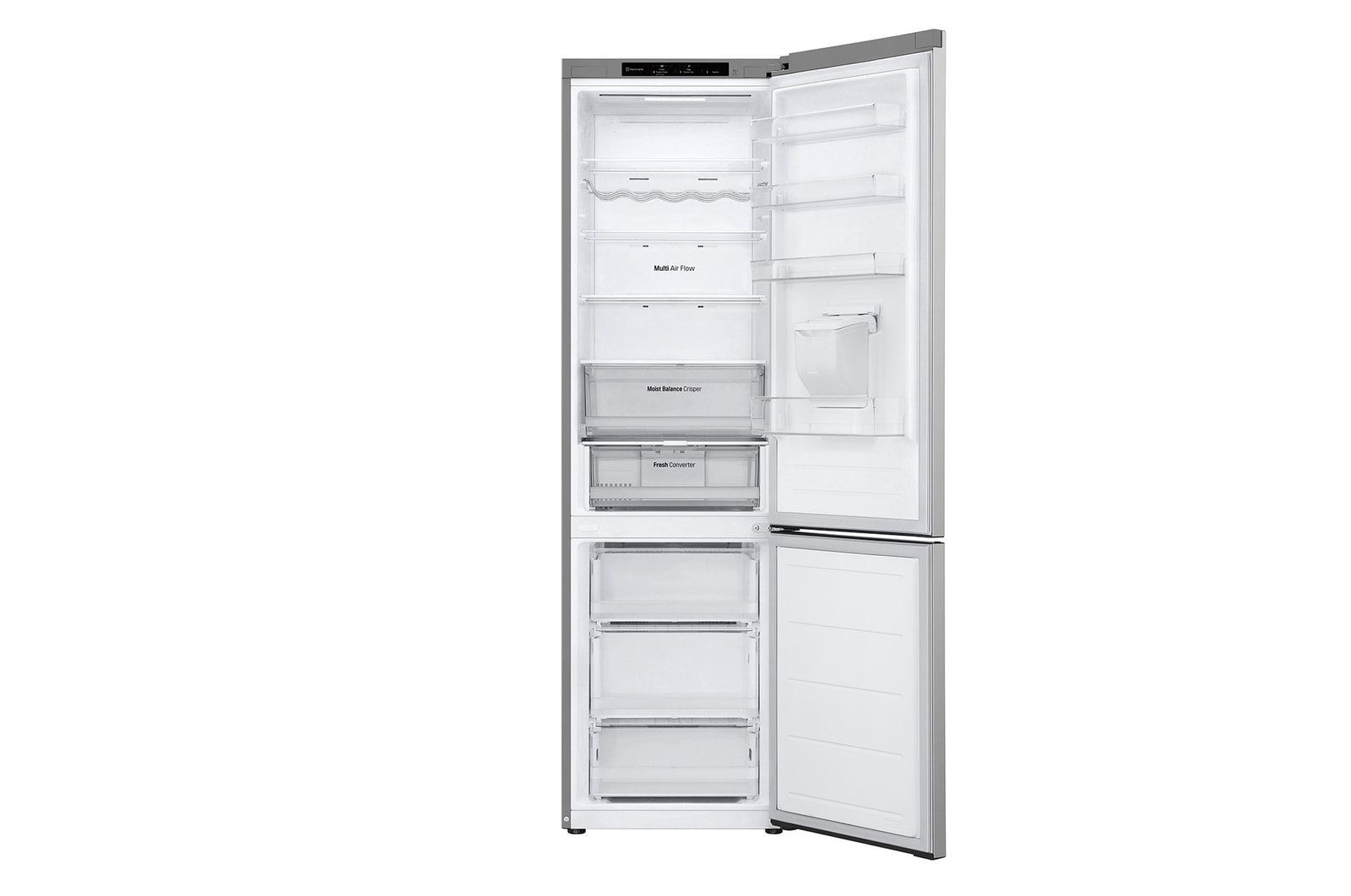 front view door open without food 