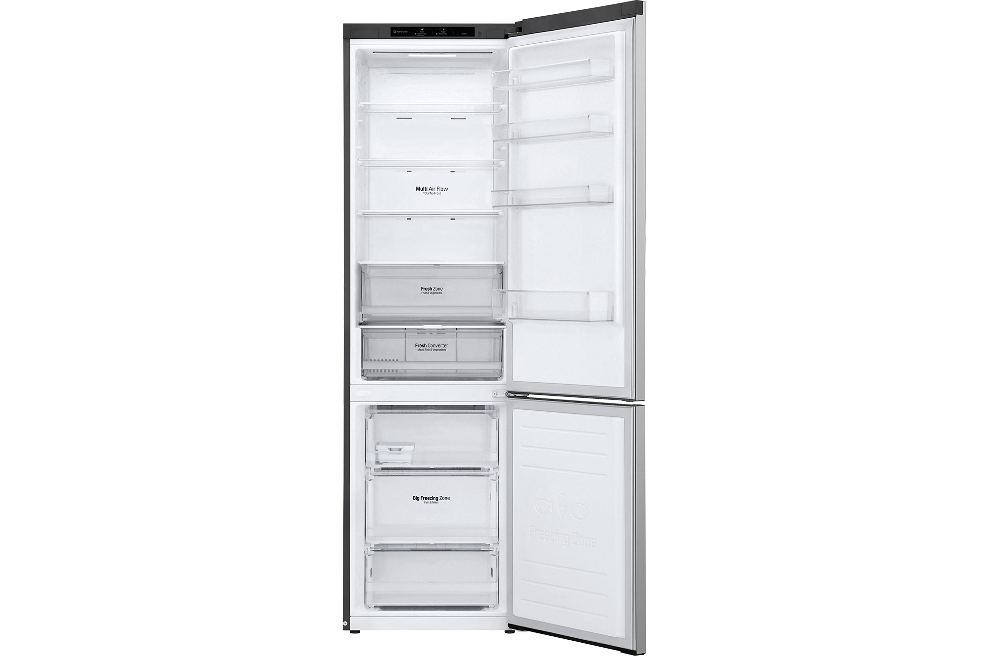 front view door open without food