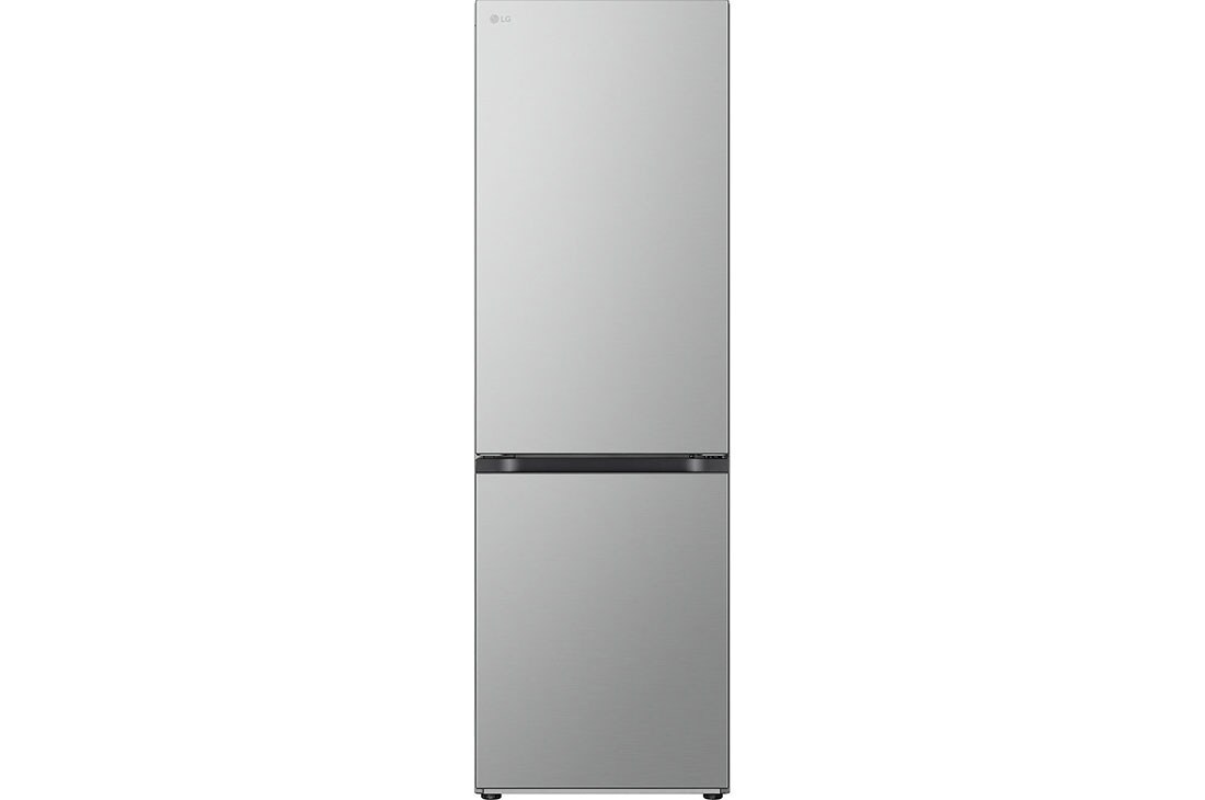 Front view of 344L NatureFRESH™ Tall Fridge Freezer Prime Silver (gbv3100dpy)