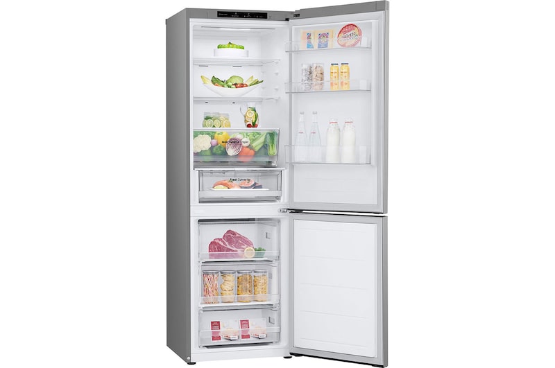 right view door open with food