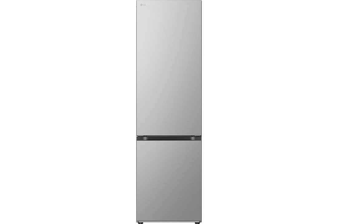 Front view of 387L Tall Fridge Freezer Prime Silver - gbv3200cpy