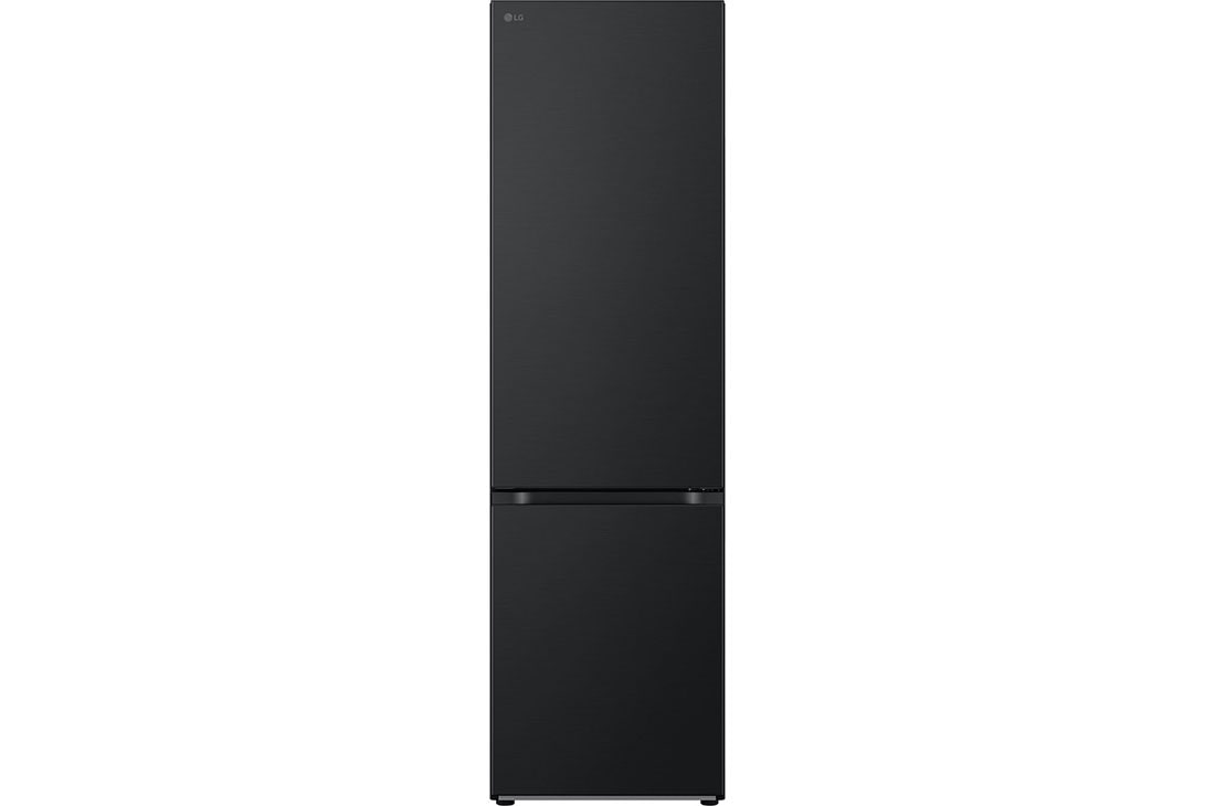 Front view of 387L Tall Fridge Freezer Matte Black - gbv5240cep