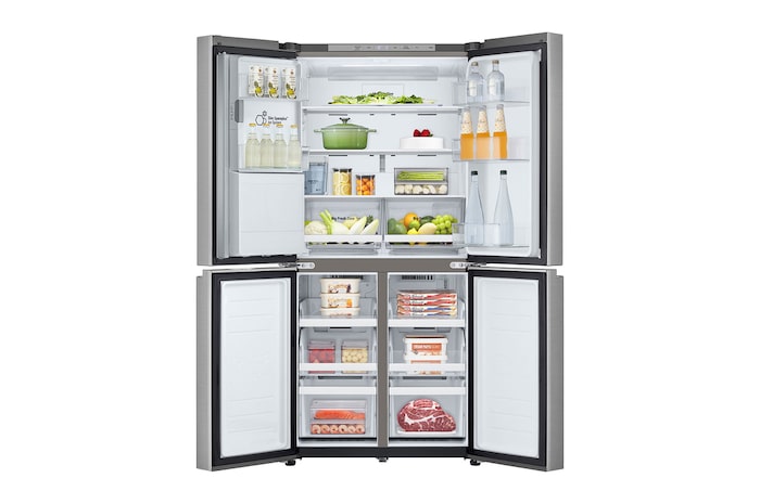 front view open food