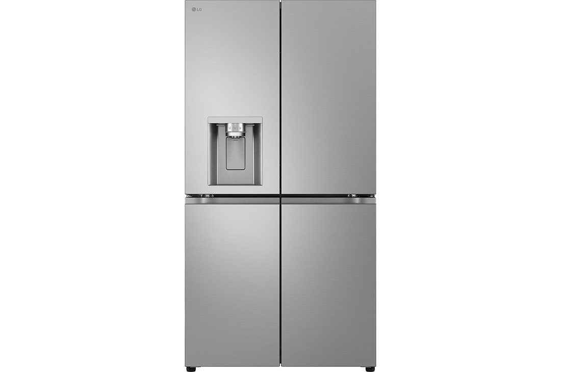 Front view of 637L Multi 4 Door Smart Fridge Freezer Silver - gml960pyfe