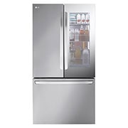 Front view of 750L InstaView™ Multi-Door Fridge Freezer Stainless Steel (GMZ765STHJ)