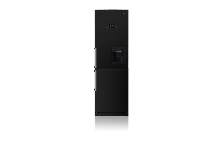 Front view of Combination Refrigerator/Freezer with Built-in Water Dispenser (Gross Capacity 335 Litres) GRF429BBQA