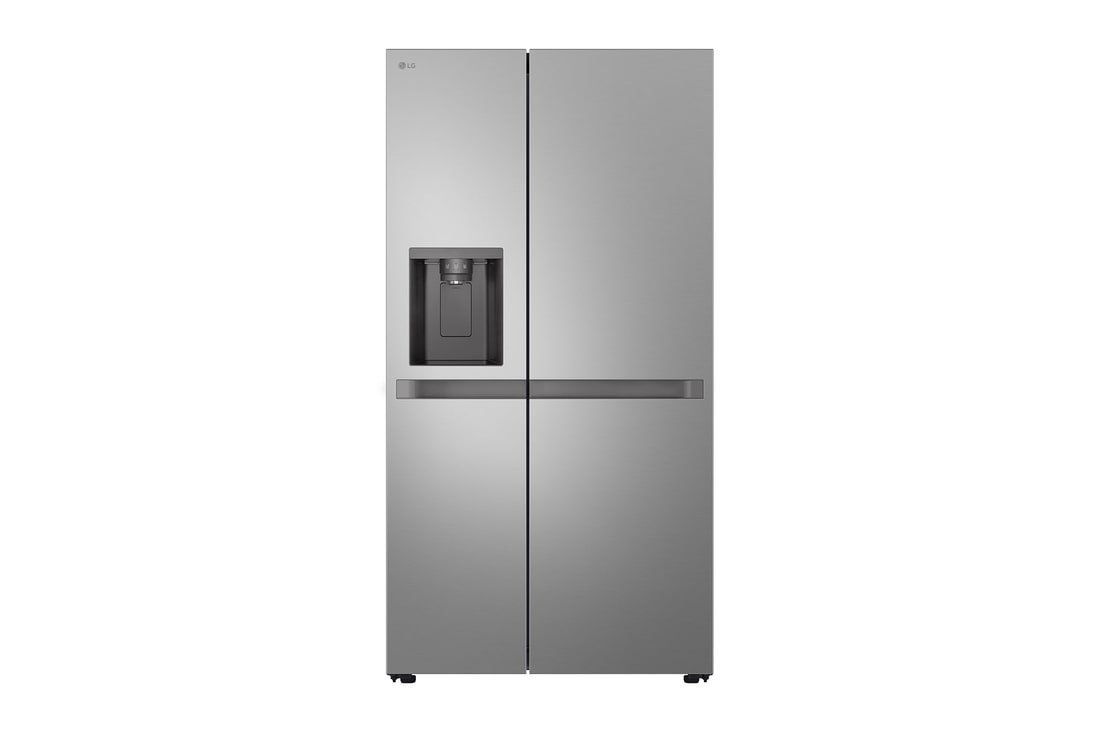 Front view of 641L NatureFRESH Side-By-Side Refrigerator Prime Silver (GSLC41PYPE)