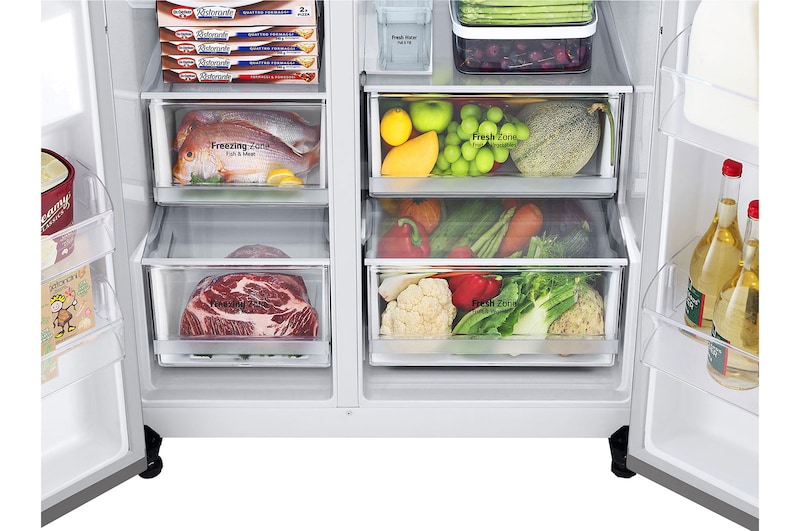 Bottom drawer with food