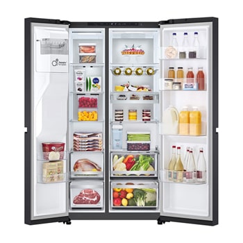 front open view with food stored