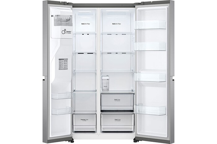 Front view open without food