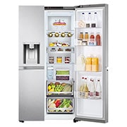 Front single door open with food