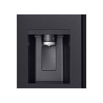 Front view of 628L, InstaView™ American Style Fridge Freezer, Black - GSXE80EVBE