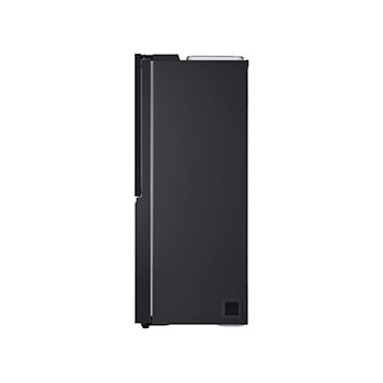Front view of 628L, InstaView™ American Style Fridge Freezer, Black - GSXE80EVBE
