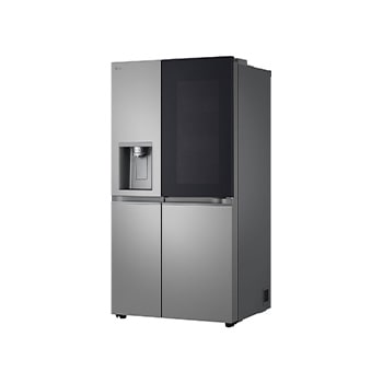 Front view of 628L, InstaView™ American Style Fridge Freezer, Silver - GSXE80PYBE