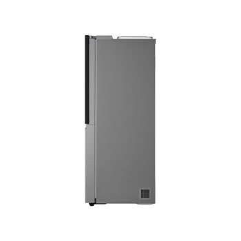 Front view of 628L, InstaView™ American Style Fridge Freezer, Silver - GSXE80PYBE
