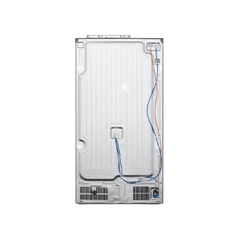 Front view of 628L, InstaView™ American Style Fridge Freezer, Silver - GSXE80PYBE