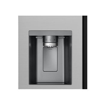Front view of 628L, InstaView™ American Style Fridge Freezer, Silver - GSXE81PYBE