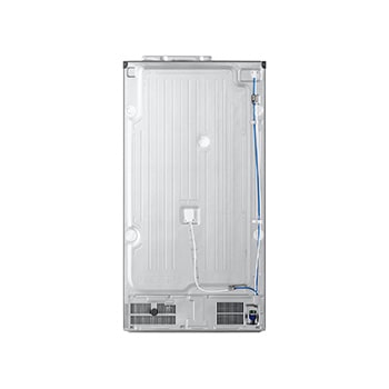 Front view of 628L, InstaView™ American Style Fridge Freezer, Silver - GSXE81PYBE
