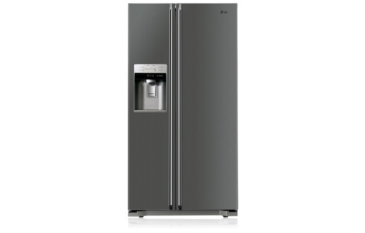 Front view of Side-by-Side Refrigerator/Freezer (Gross Capacity 606 Litres) GWL227HHXV