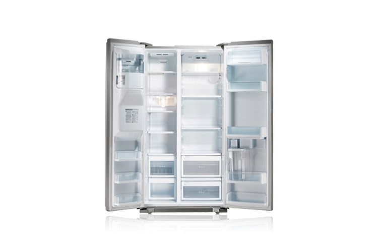 LG Side-by-Side Refrigerator/Freezer (Gross Capacity 606 Litres, Brushed Steel), GWL227HSYA