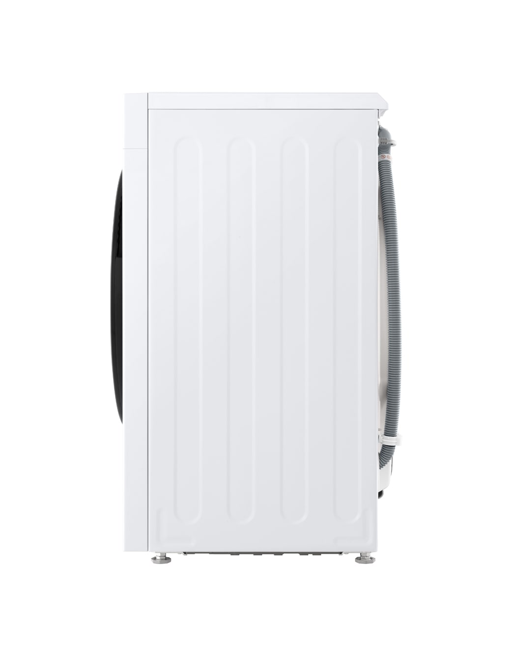 Side view of LG washer dryer combo