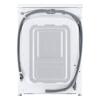 Left perspective view of of LG washer dryer combo